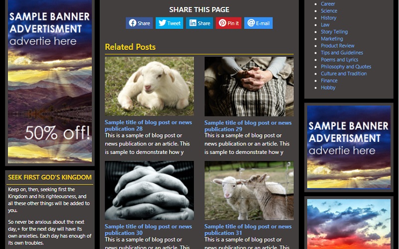 Blog Or News Website